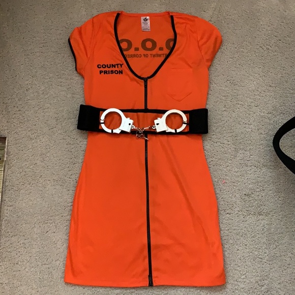 Locked up adult female costume, M 6-10 - Picture 4 of 7